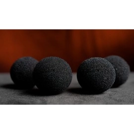 Magic Sponge Balls 4PK BLACK 4 cm by Murphy's Magic