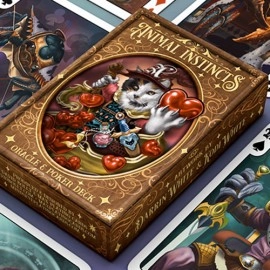 Mazzo di carte The Animal Instincts Poker and Oracle (Wizard) Playing Cards