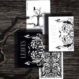Mazzo di carte Leaves Black Playing Cards