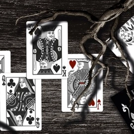 Mazzo di carte Leaves Black Playing Cards