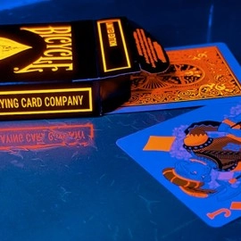 Mazzo di carte Bicycle Neon Solar-Orange Rider Back Playing Cards