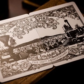 Mazzo di carte Golden Spike 150th Anniversary Playing Cards