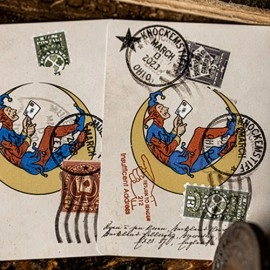 Mazzo di carte Postage Paid Blue Edition Playing Cards by Kings Wild Project Inc.