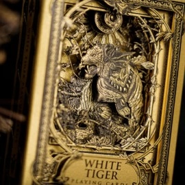 White Tiger Black Gold Box Set by Ark Playing Cards