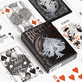 Mazzo di carte Bicycle  Black Dragon Playing Cards by US Playing Card Co