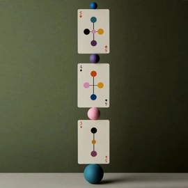 Mazzo di carte Eames "Hang-It-All" (Green) Playing Cards by Art of Play