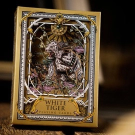 Mazzo di carte White Tiger Luxury Frame by Ark Playing Cards