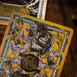 Mazzo di carte White Tiger Luxury Frame by Ark Playing Cards
