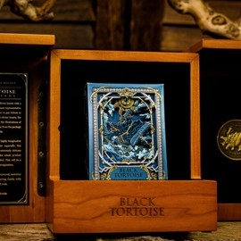 Black Tortoise Deluxe Wooden Box Set by Ark Playing Cards
