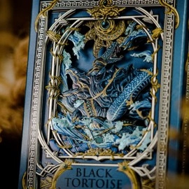 Black Tortoise Deluxe Wooden Box Set by Ark Playing Cards