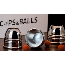 Cups and Balls Set SMALL (Stainless-Steel) by Bluether Magic and Raphael