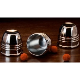 Cups and Balls Set SMALL (Stainless-Steel) by Bluether Magic and Raphael