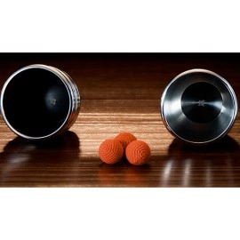 Cups and Balls Set SMALL (Stainless-Steel) by Bluether Magic and Raphael