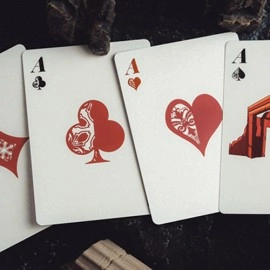 Mazzo di carte Gilded Atlantis: Fire Playing Cards