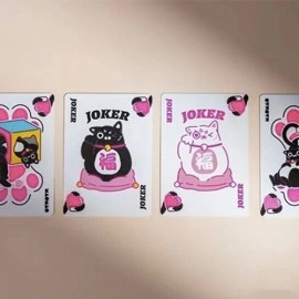 Mazzo di carte Bicycle Cat (Pink) Playing Cards by US Playing Card Co.