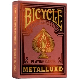 Mazzo di carte Bicycle Metalluxe Red Playing Cards by US Playing Card Co.