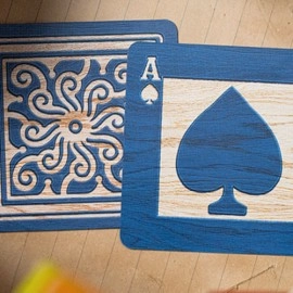 Mazzo di carte Alphabet Blocks (Blue) Playing Cards by Kings Wild Project