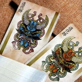Mazzo di carte RONIN (Spade Clan Edition Blue) Playing Cards by Kings Wild Project