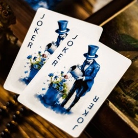 Mazzo di carte Bloom Sapphire Playing Cards by EmilySleights52