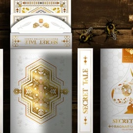 Mazzo di carte Secret Tale Ragnar White Bee Collector's  Playing Cards