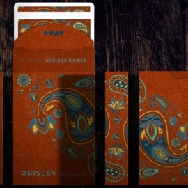 Mazzo di carte Plastic Paisley Poker Red Playing Cards by Dutch Card House Company