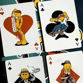 Mazzo di carte LANCE MOUNTAIN DOUGHBOY SKATEBOARD PLAYING CARDS by FULTONS