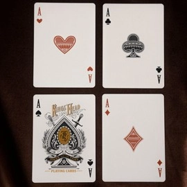 Mazzo di carte Kings Head (Green & Yellow) Playing Cards  by Joker and the Thief