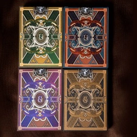 Mazzo di carte King's Head (Black and Gold Foil) Playing Cards  by Joker and the Thief