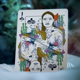 Mazzo di carte ONDA V2 (Black and Gold) by Jocu Playing Cards