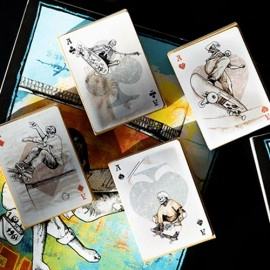 Mazzo di carte LANCE MOUNTAIN SKATING SKELETONS PLAYING CARDS