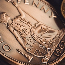 Bacon Jumbo Coin (English Penny) by Bacon Magic