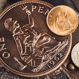 Bacon Jumbo Coin (English Penny) by Bacon Magic