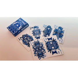 Neko Samurai (Blue) Playing Cards
