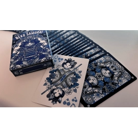 Neko Samurai (Blue) Playing Cards