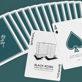 Mazzo di carte Black Roses Casino V4 Playing Cards