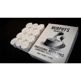 Professional Mouth Coils 60ft white (12pk) by Murphy's Magic