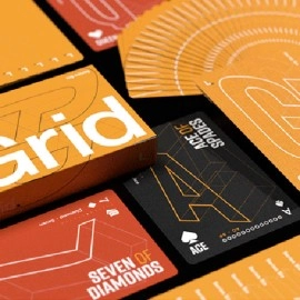 Mazzo di carte Grid Series Six- Typographic Playing Cards