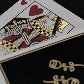 Mazzo di carte Gold Foil Black Roses Casino Playing Cards