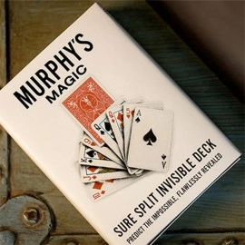 SURE SPLIT Invisible Deck Bicycle (Red) by Murphy's Magic