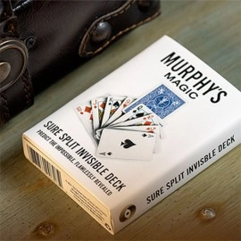 SURE SPLIT Invisible Deck Bicycle (Blue) by Murphy's Magic