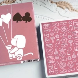 Mazzo di carte Diary of Kitten and Puppy - Puppy Pink Edition Playing Cards