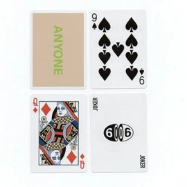 Mazzo di carte Beige/Green Cap Logo ANYONE Playing Cards