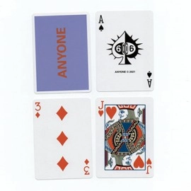 Mazzo di carte Purple/Red Cap Logo ANYONE Playing Cards