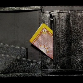 Mini Bombshell Wallet (Black Pebble) by CAHYO