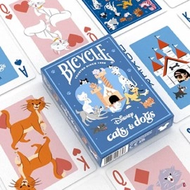 Mazzo di carte Bicycle Disney Cats and Dogs Playing Cards by US Playing Card