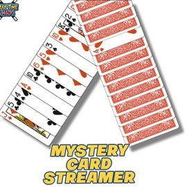 Mystery Card Streamer (Red 4 of Hearts) by PlayTime Magic DEFMA