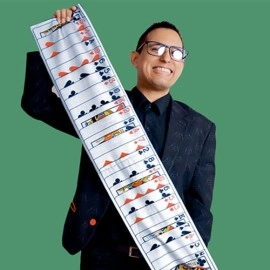 Mystery Card Streamer (Red 4 of Hearts) by PlayTime Magic DEFMA