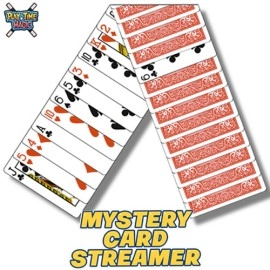 Mystery Card Streamer (Red 6 of Clubs) by PlayTime Magic DEFMA