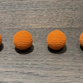 Shining Crochet Balls (Orange) by JT Magic