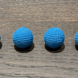 Shining Crochet Balls (Royal Blue) by JT Magic